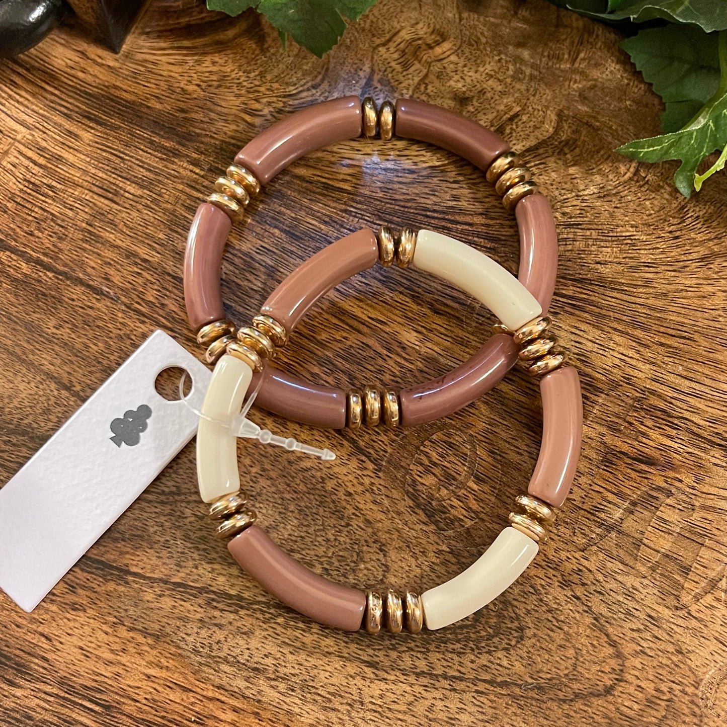 Acrylic Tube Stretch Bracelets