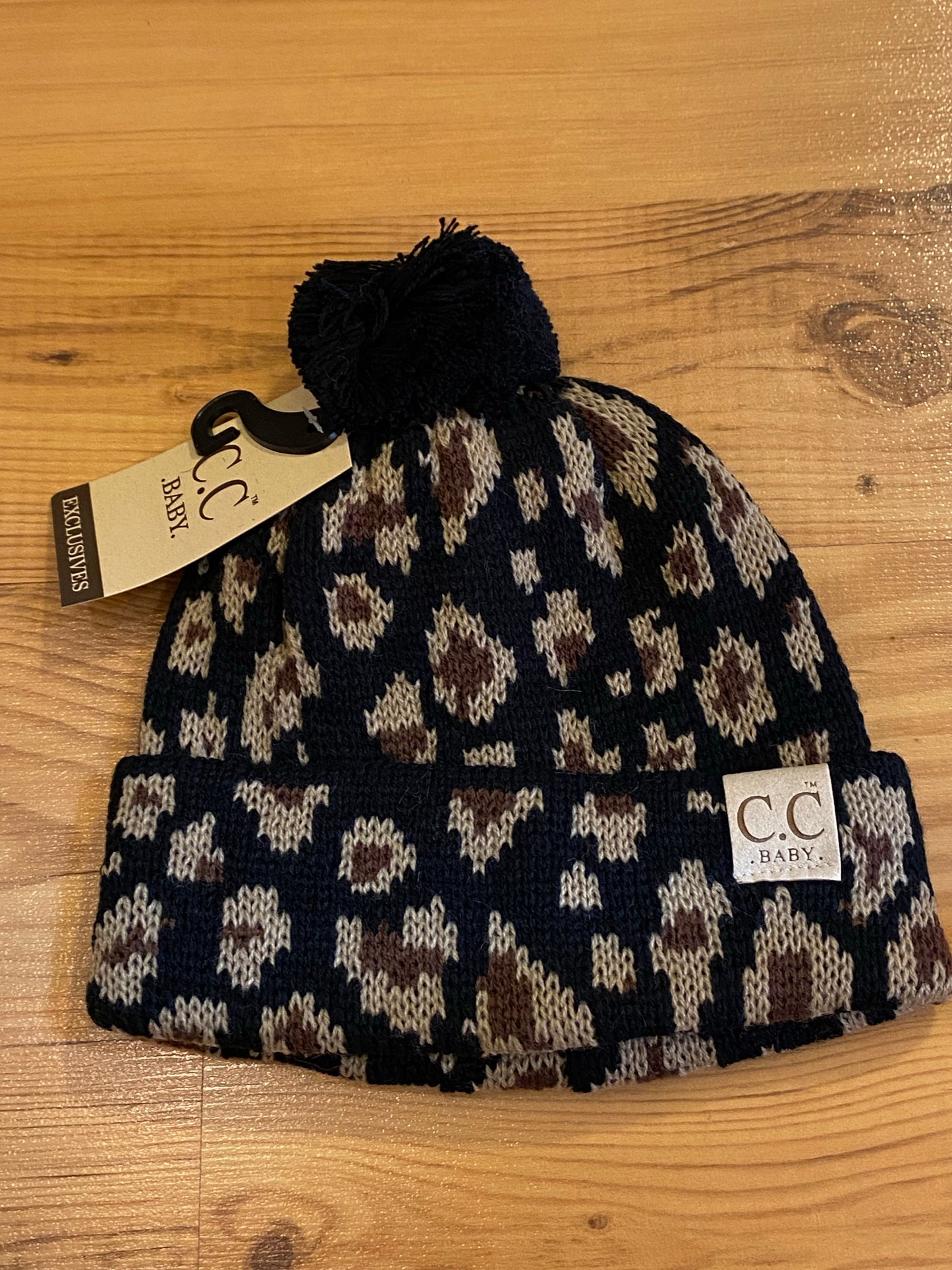 C.C® Baby Animal Print Pom Hat
