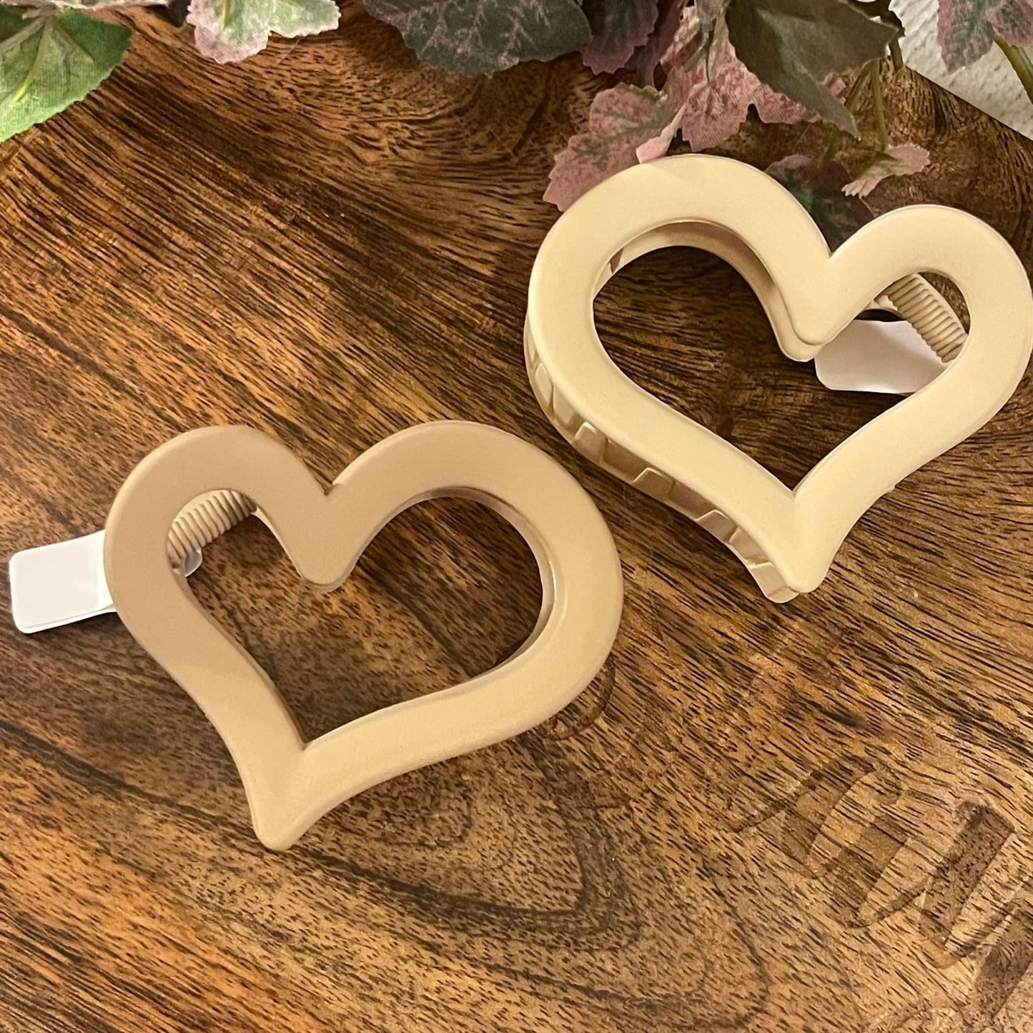 Heart Hair Claw Clip 2”