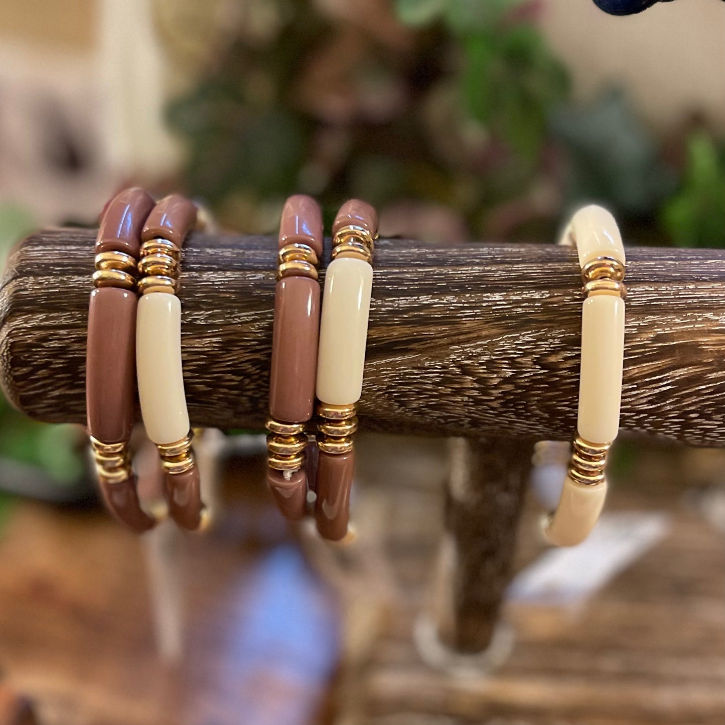 Acrylic Tube Stretch Bracelets