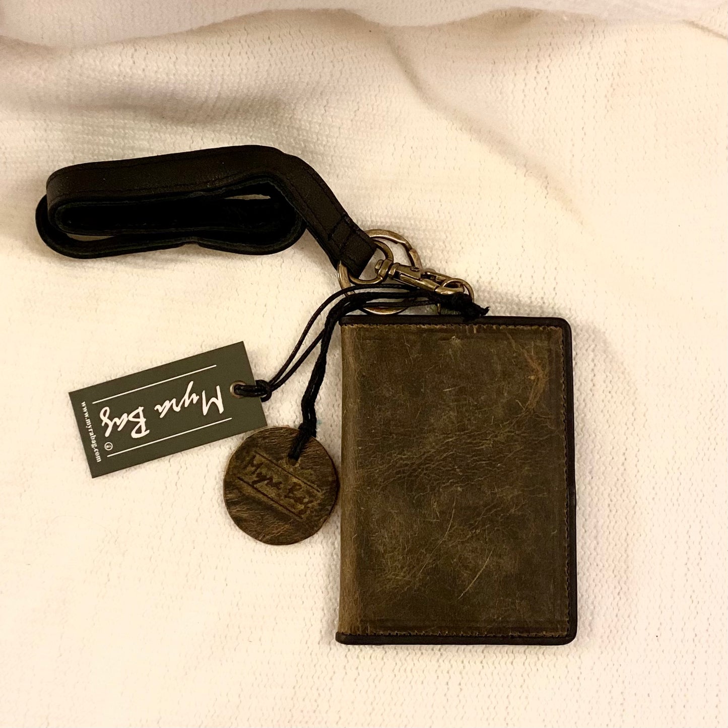 Myra Bag Genuine Leather Cardholder With Lanyard