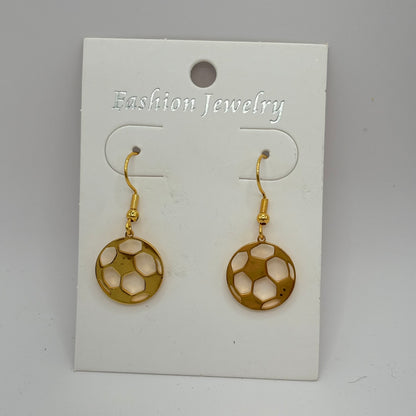 Soccer Dangle Earrings