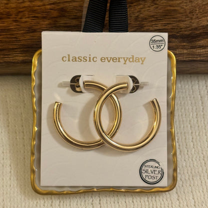 Gold Hoop Earrings