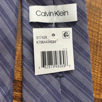 Calvin Klein Blue Necktie Duo - Solid and Striped