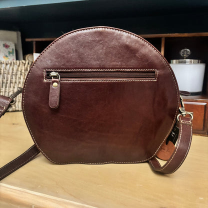 Nirvana Round Leather Crossbody Myra Bag