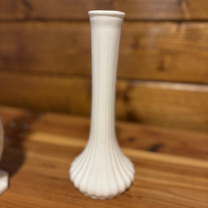 Milk Glass Bud Vases