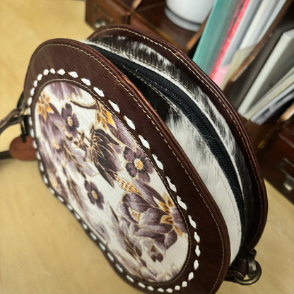 Nirvana Round Leather Crossbody Myra Bag