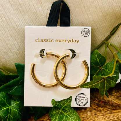 Gold Hoop Earrings