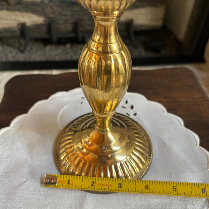Large Solid Brass Candlestick