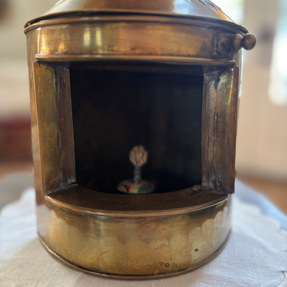 Vintage Brass Ship’s Lantern STARBOARD