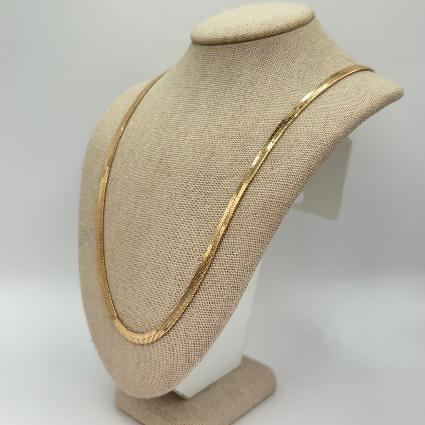 Gold Herringbone Necklace