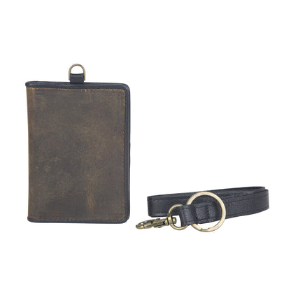 Myra Bag Genuine Leather Cardholder With Lanyard