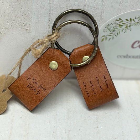 Leather Key Ring Made In The USA