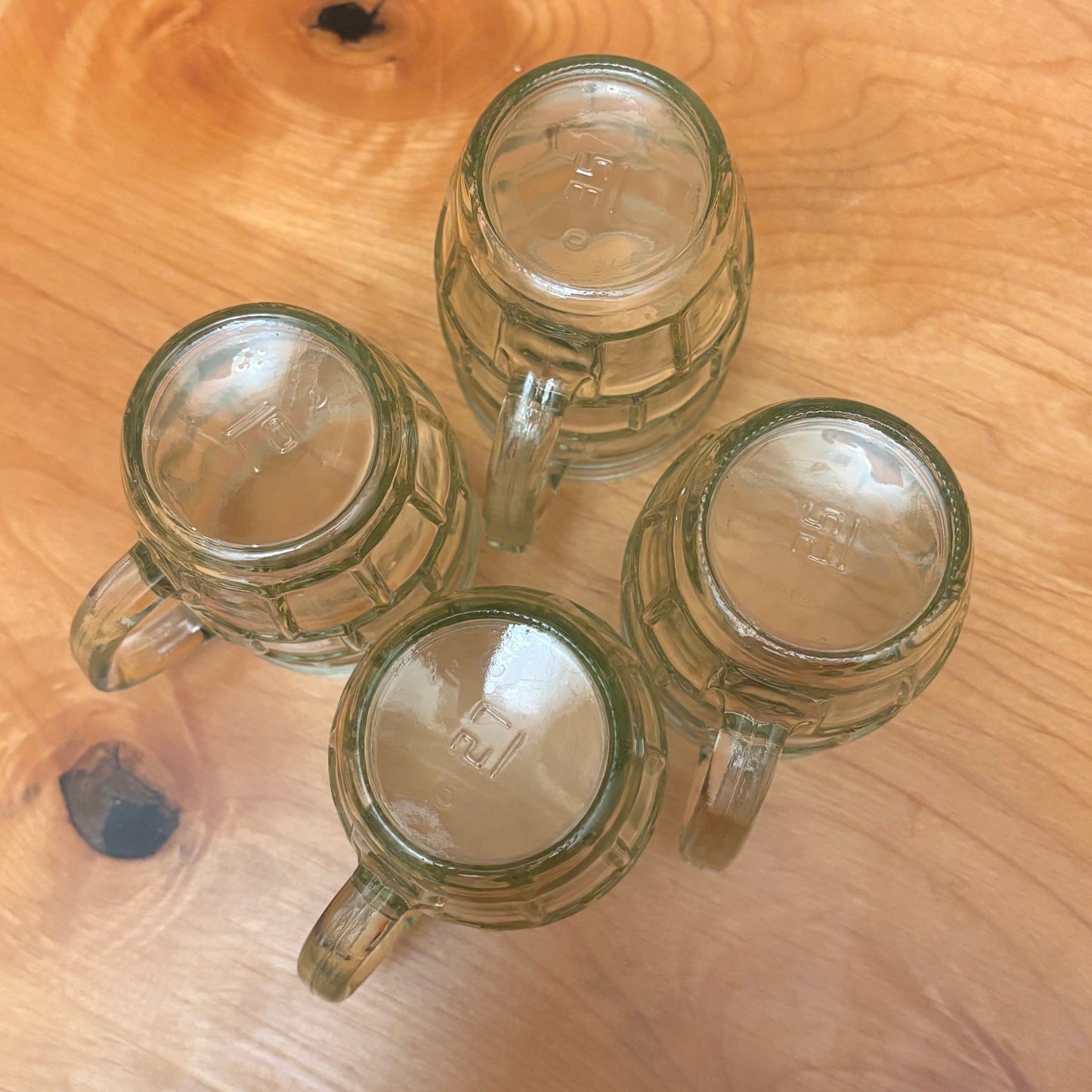 Set of 4 Vintage Barrel Mug