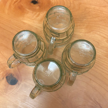 Set of 4 Vintage Barrel Mug