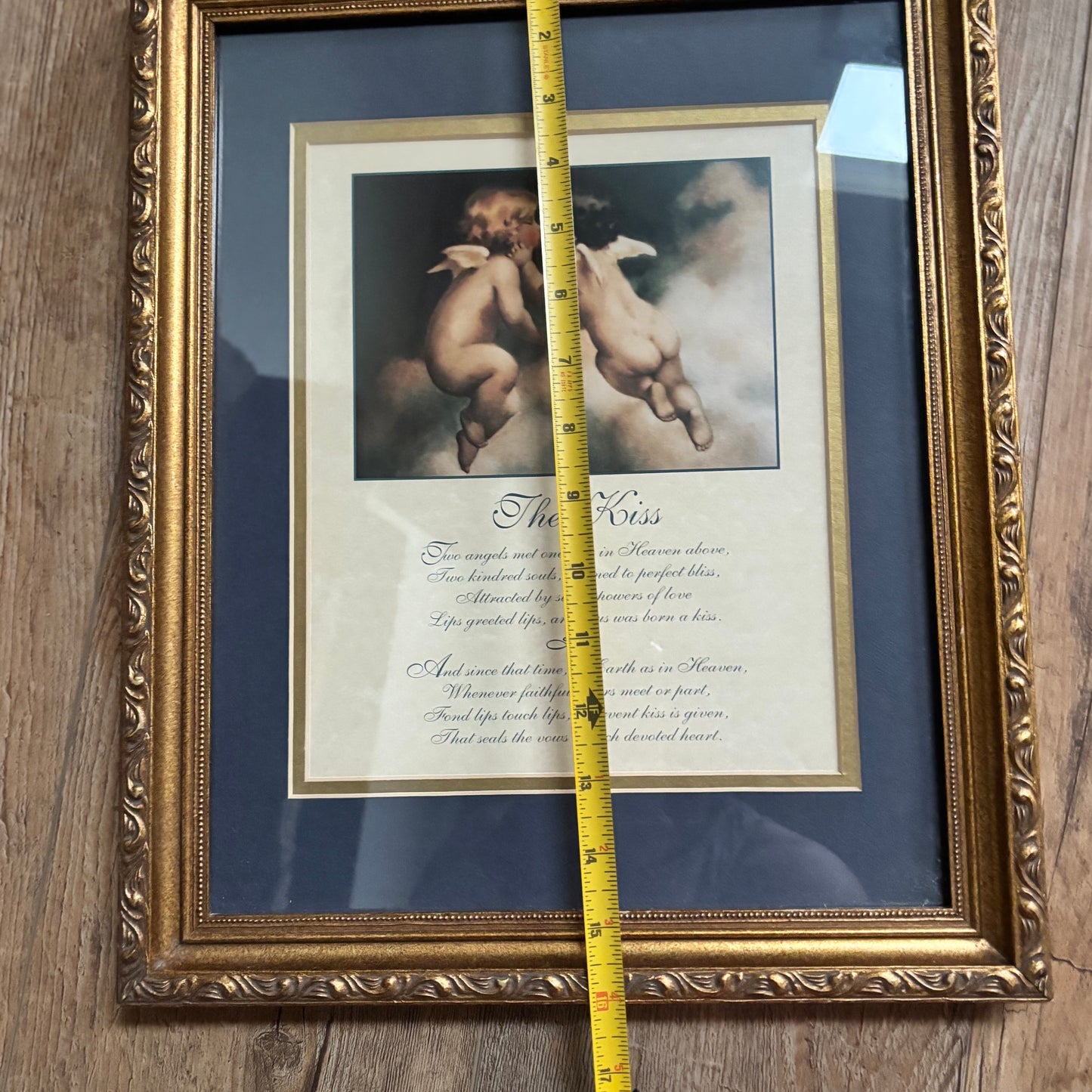 “The Kiss” Cherub /Angel Framed Artwork