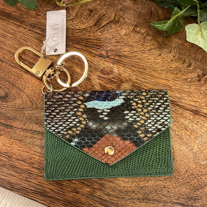 Cardholder Key Ring ~ Animal Print