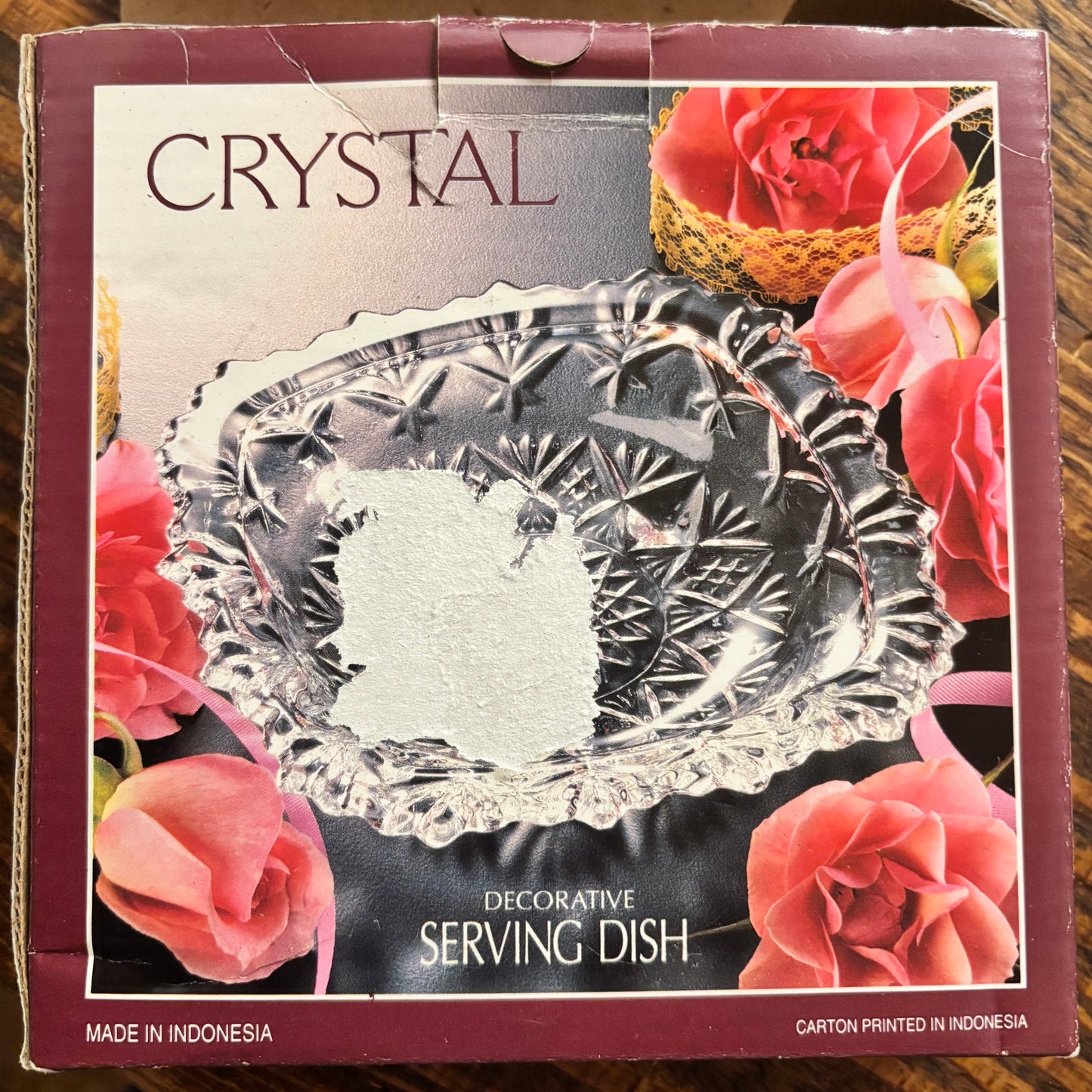 Crystal by Alco Decorative Serving Dish