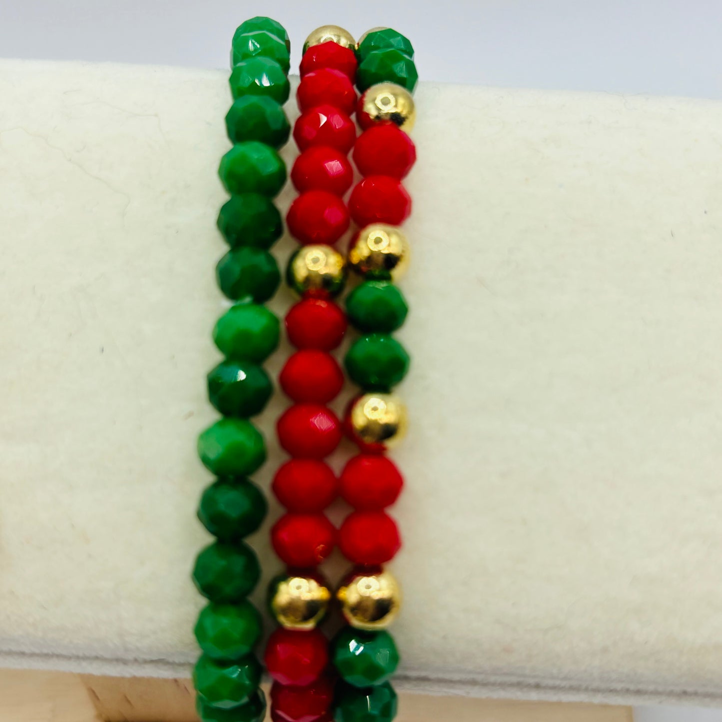 Christmas Beaded Bracelet Set for Girls