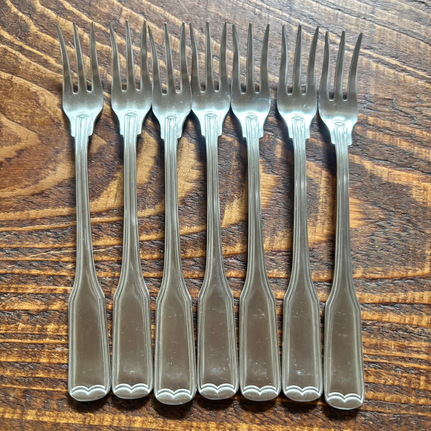 Orleans Silver Stainless Japan Cocktail Forks - Set of 7