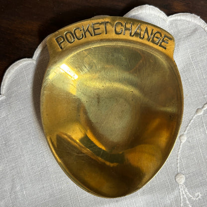 Solid Brass POCKET CHANGE Catchall Dish