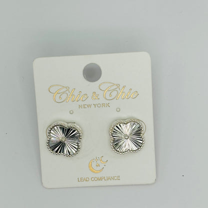 Turn To You Clover Post Back Earrings