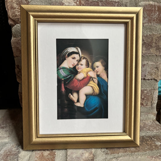 Madonna della Seggiola (also known as "Madonna of the Chair") Framed Art