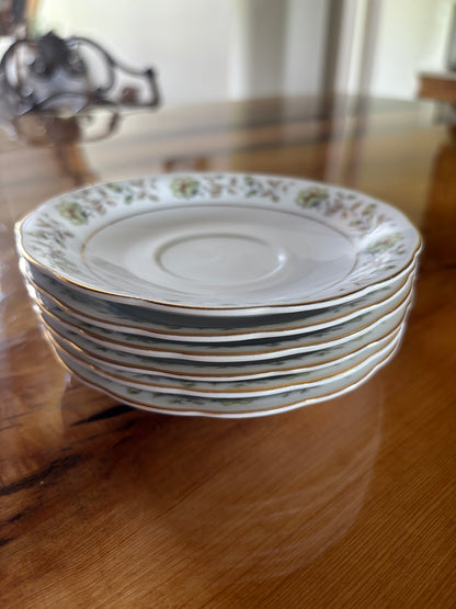 Yong Sheng Porcelain Company Saucers • Set of 6