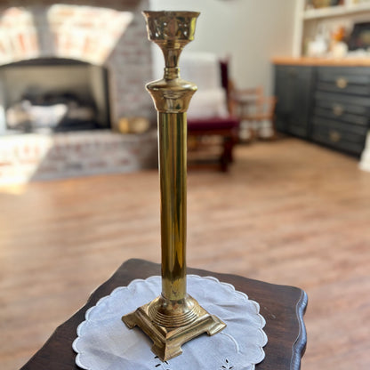 Brass Candlestick 14” Tall