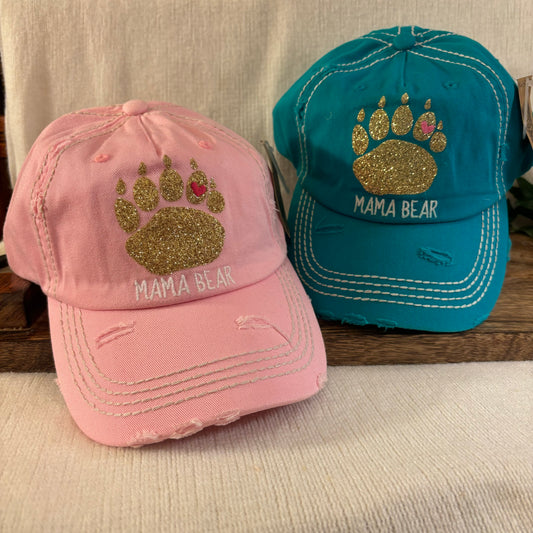 Mama BEAR Hats with adjustable Back