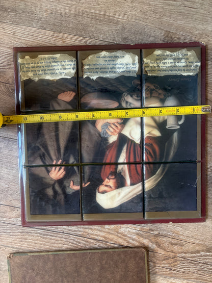 Religious Tile of In Humility • The Washing of the Feet