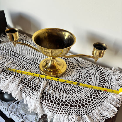 Brass Centerpiece Candelabra /Unity Candle
