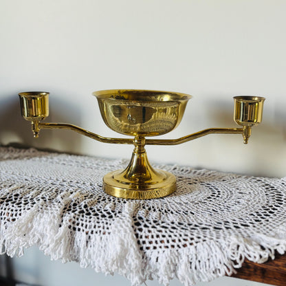 Brass Centerpiece Candelabra /Unity Candle