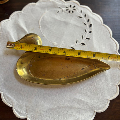 Brass Duck Change Trinket Dish
