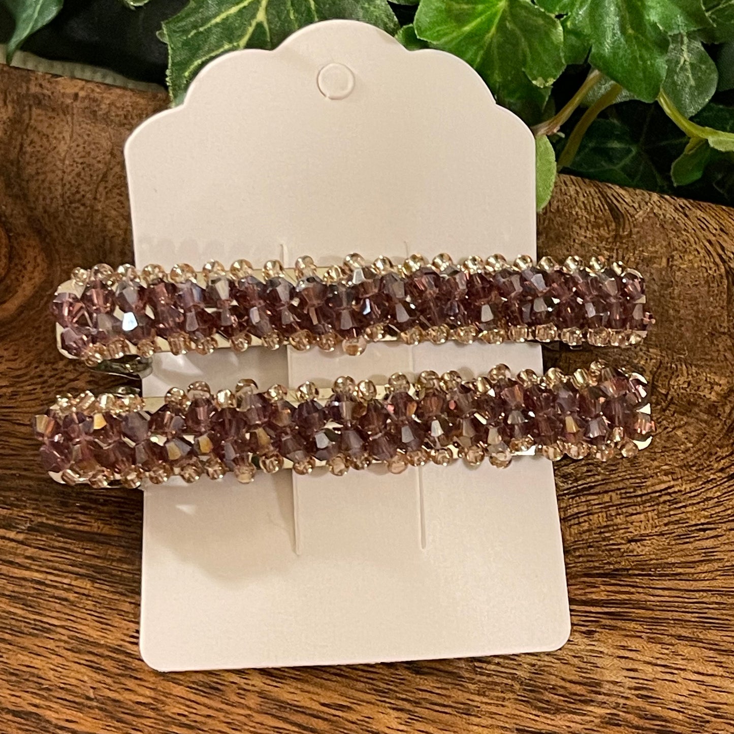 Beaded French Clip Barrette
