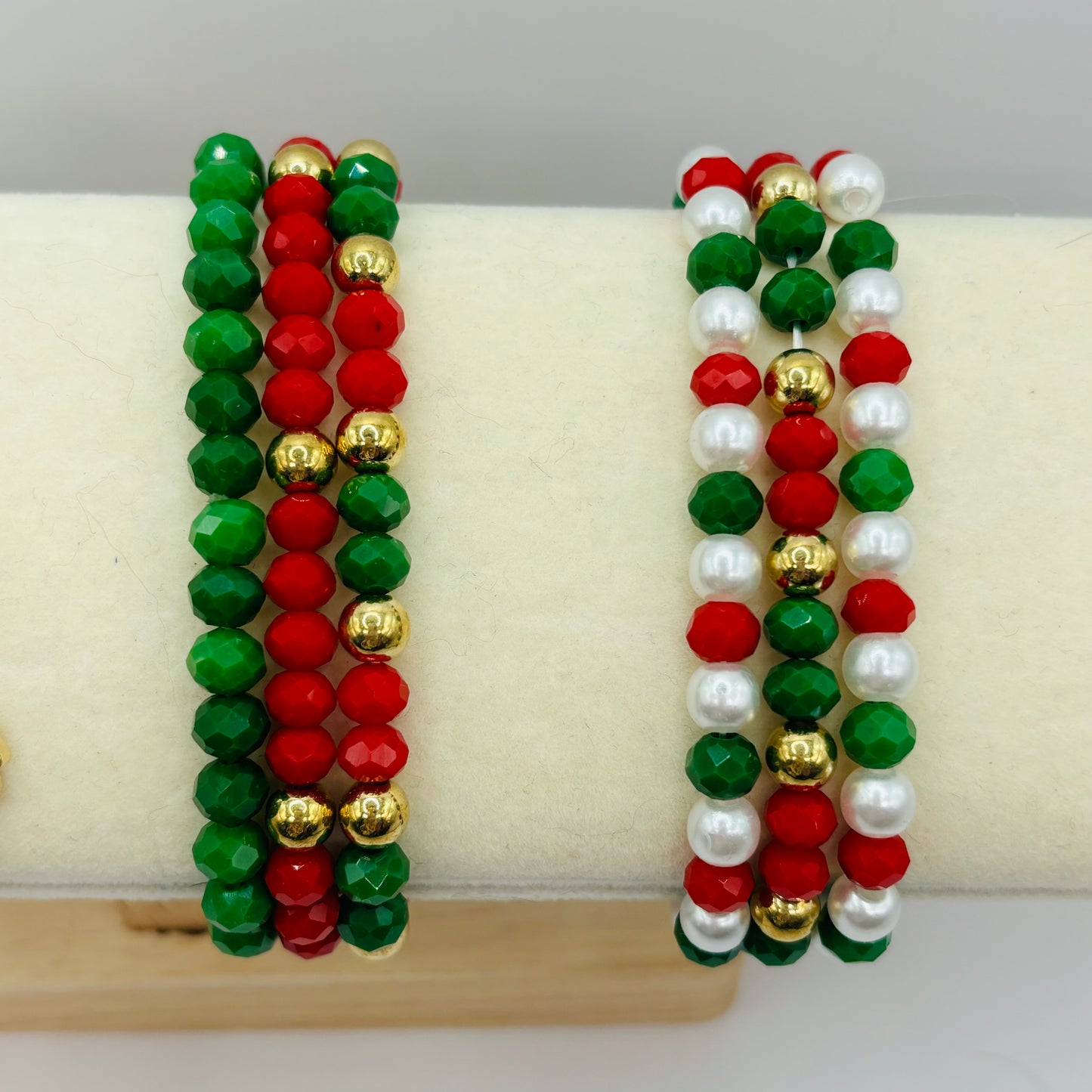 Christmas Beaded Bracelet Set for Girls