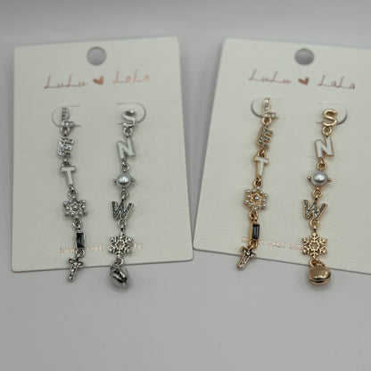 Christmas “Let It Snow” Post Back Earrings