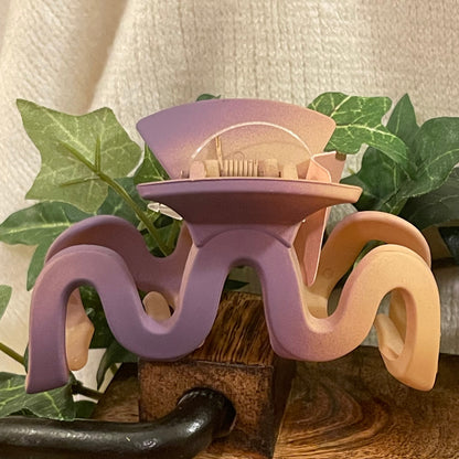 Purple Hair Claw Clip Set
