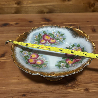 Royal Crown "Apple Blossom" Porcelain Pedestal Compote