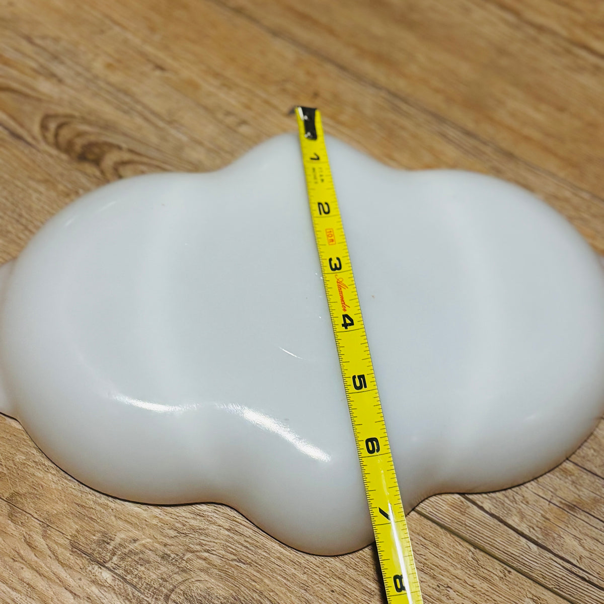 Fire King Milk Glass With Gold Trim Divided Dish