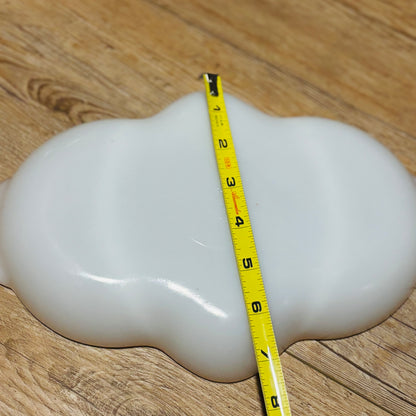 Fire King Milk Glass With Gold Trim Divided Dish