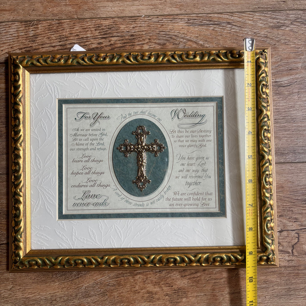 For Your Wedding Tabletop or Wall Frame