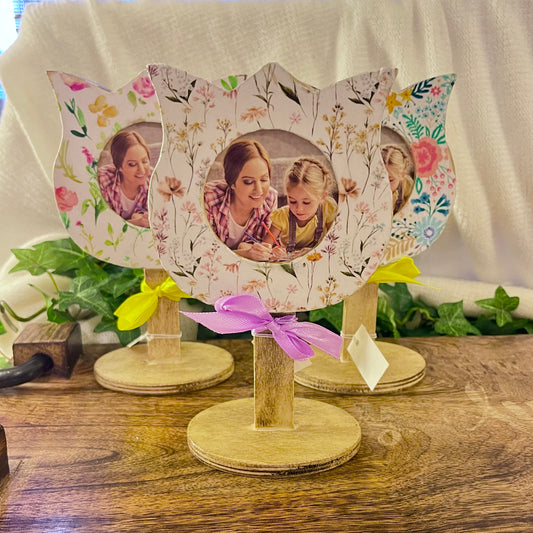 Decoupage Flower Frame