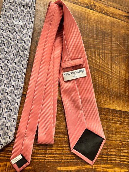 Vintage Neck Ties • Vesuvio Napoli Pink and J.Garcia Blues Set of 2