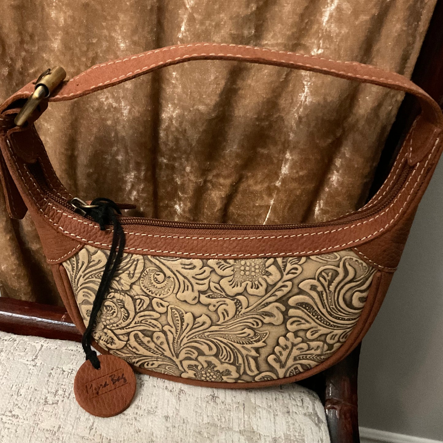 U-Turn Tooled Leather Myra Bag