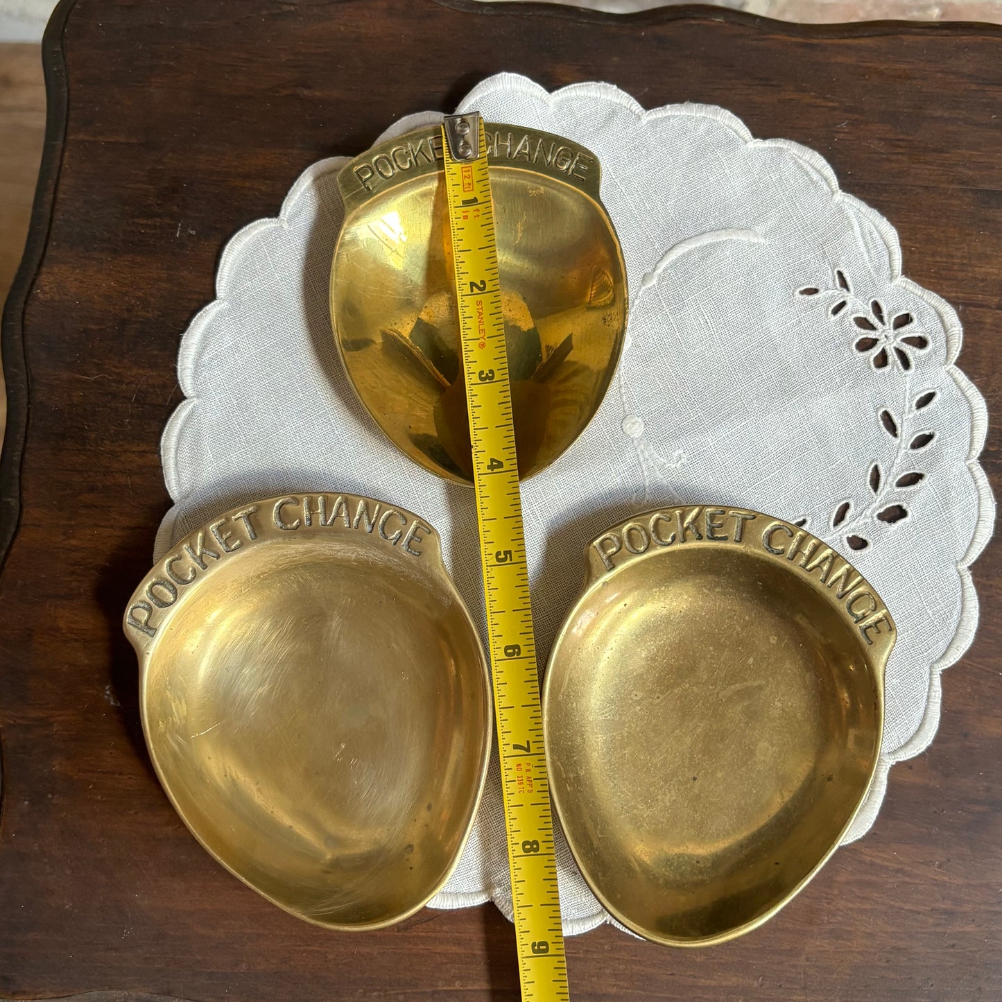 Solid Brass POCKET CHANGE Catchall Dish