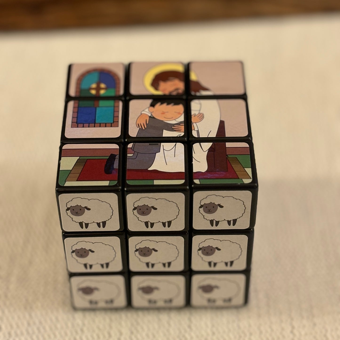 Reconciliation Puzzle Cube and Mini Saints Ten Commandments Card Set