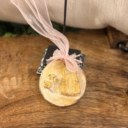 Handmade Casted Intaglio and Wood Art • Baby, Dance Recital and Religious Items