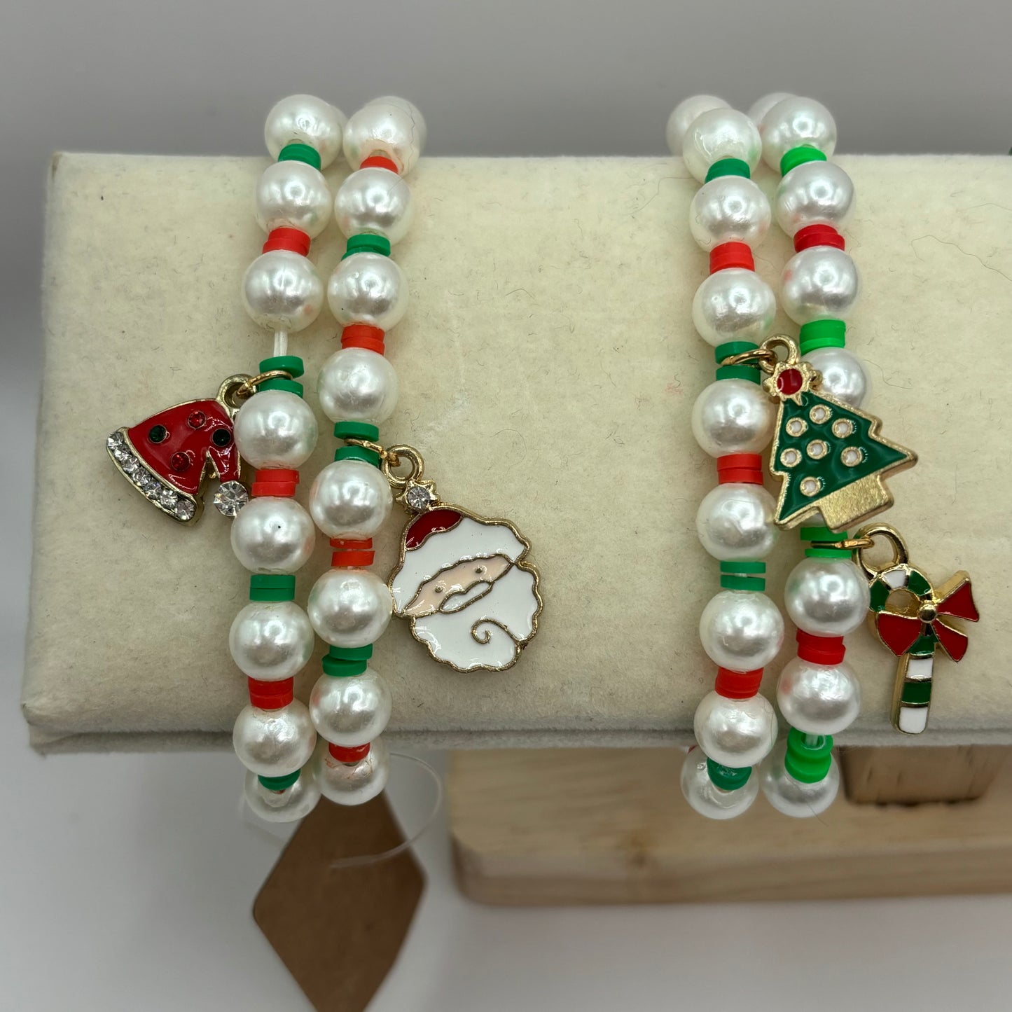 Christmas Beaded Bracelet Set for Girls