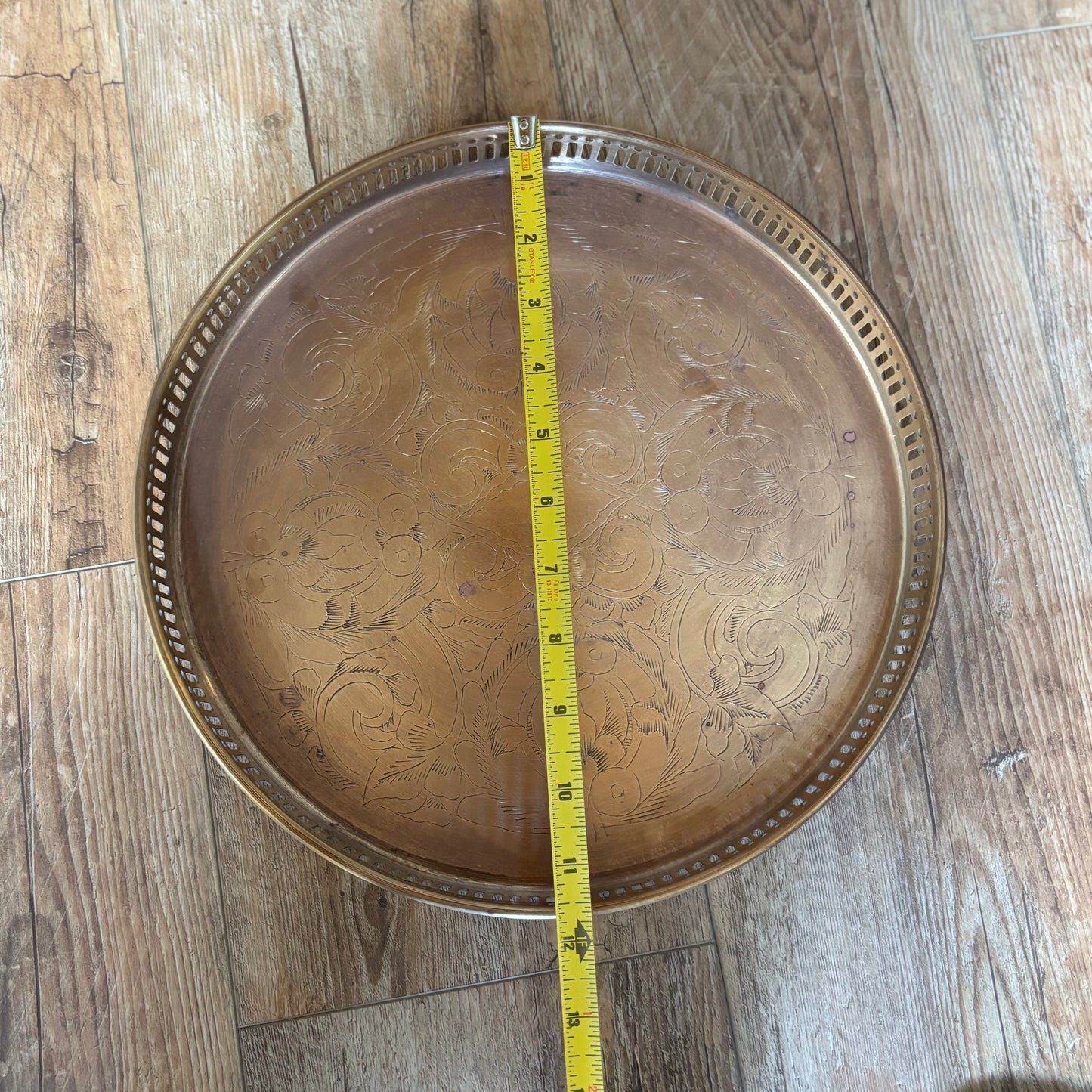Etched Brass Gallery Tray